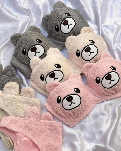 Sexy Cute Bear Bra Panty