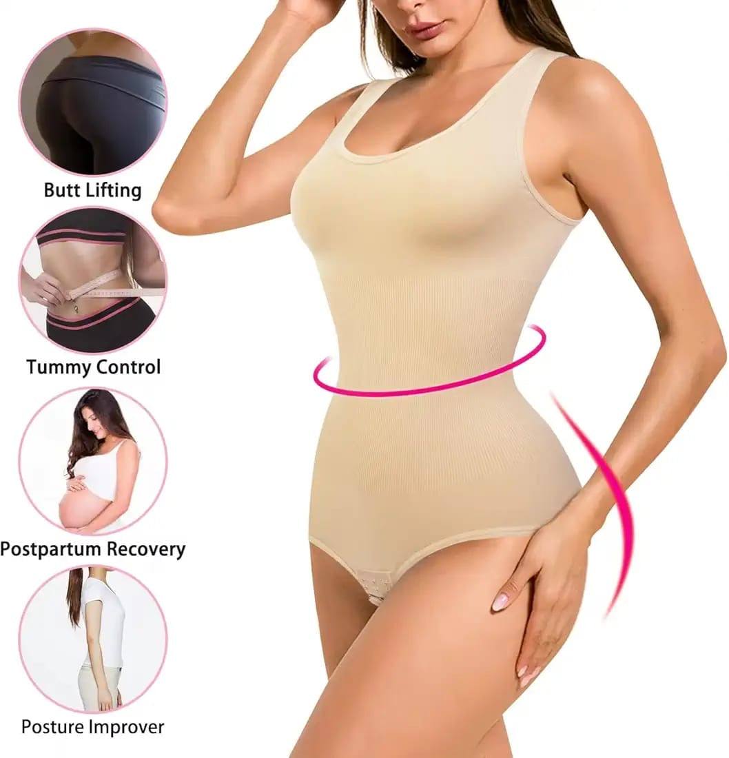 Premium Mid Shaper – Cross Notch Adjustable Body Shaper (Skin Color)