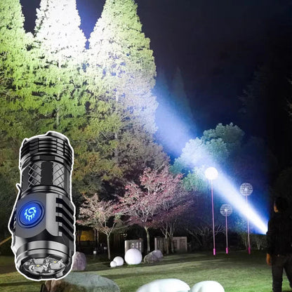 Three-Eyed Monster Mini Flashlight Flash Super Power Waterproof Camping Light