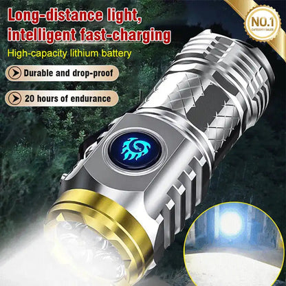 Three-Eyed Monster Mini Flashlight Flash Super Power Waterproof Camping Light