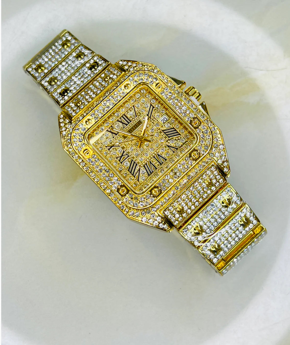 The Golden Iced Out Watch