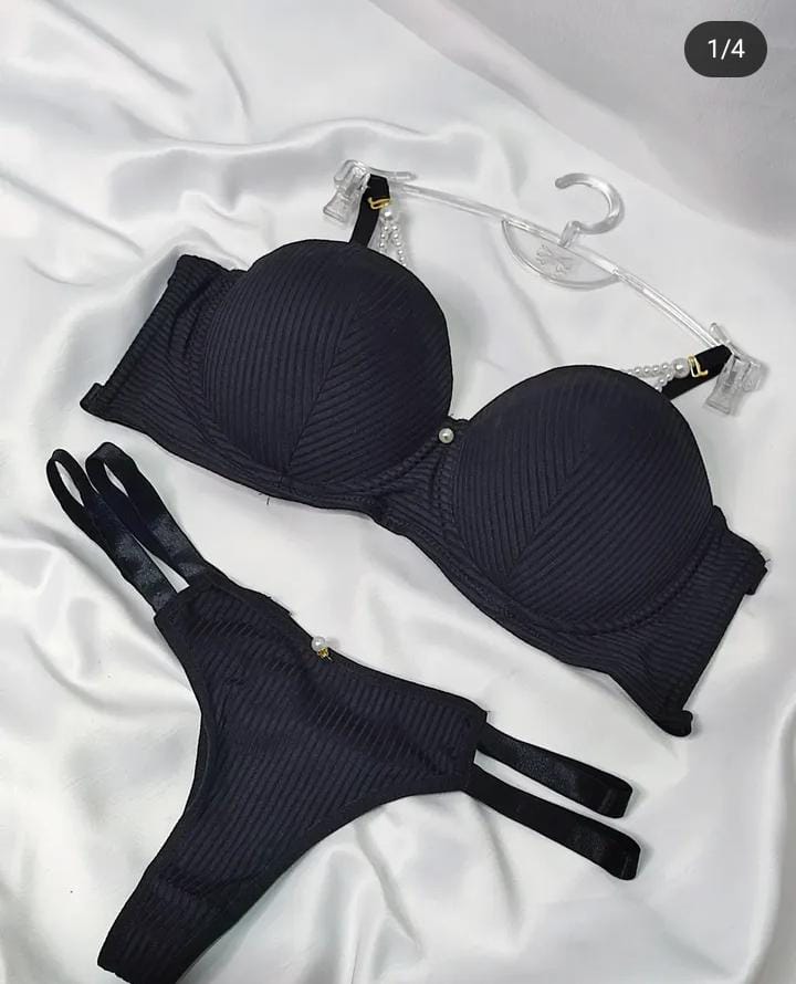 Premium Beaded Bra & Panty Set