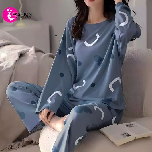 Pattern Women Pajamas Set