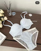 Front Bow Check Bra & Panty Set