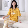 Yellow Dream Bear Shirt With Off White Bears Printed Trouser (FA-488)