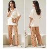 Off White My Bear Printed With Brown Bear Printed Trouser (FA-486)