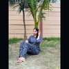 Grey All Over Love Heart Printed Night Suit (FA-507)