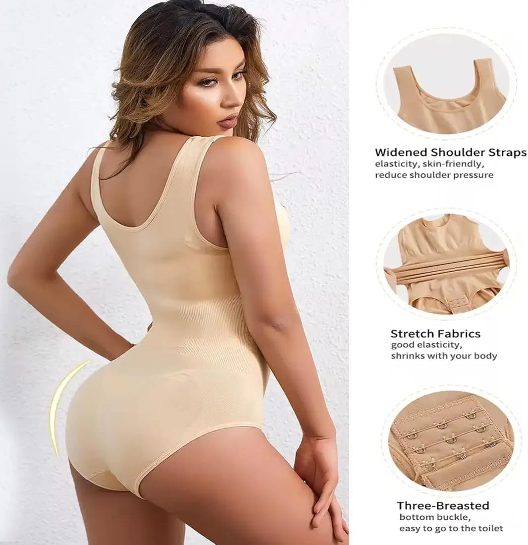 Premium Mid Shaper – Cross Notch Adjustable Body Shaper (Skin Color)