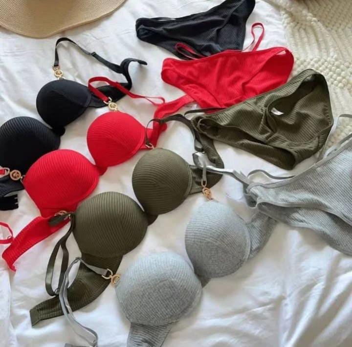 Premium Versace Buckle Bra & Panty Set