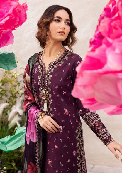 IZNIK LUXURY PRINTED EMBROIDERED LAWN - 3 PC UNSTITCHED