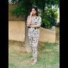 Off White All Over Love Heart Printed Night Suit (FA-505)