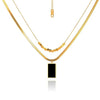 Multi Layered Chain Titanium Steel Neckchain