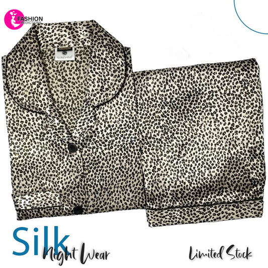 Nightwear Printed Silk | Leopard