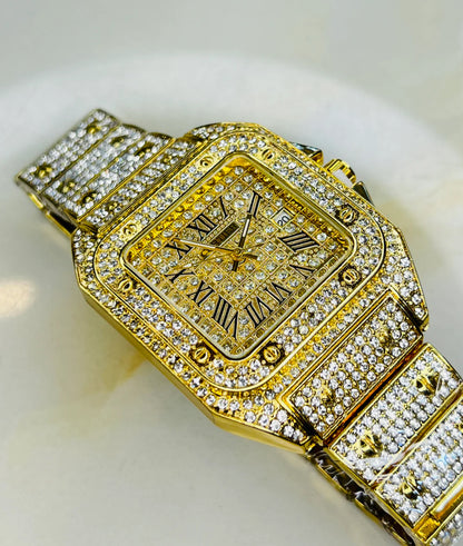 The Golden Iced Out Watch