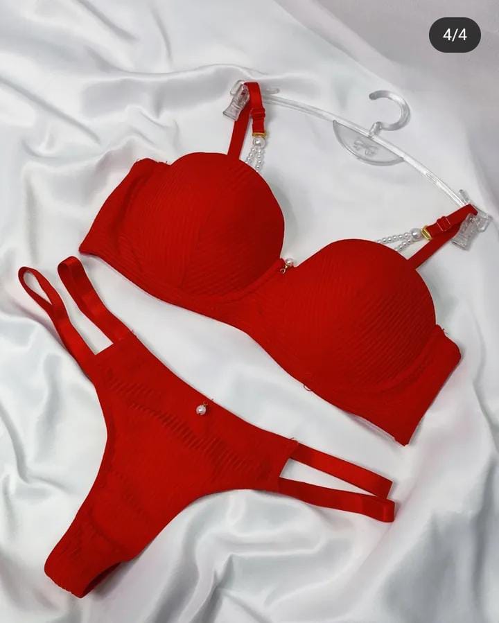 Premium Beaded Bra & Panty Set