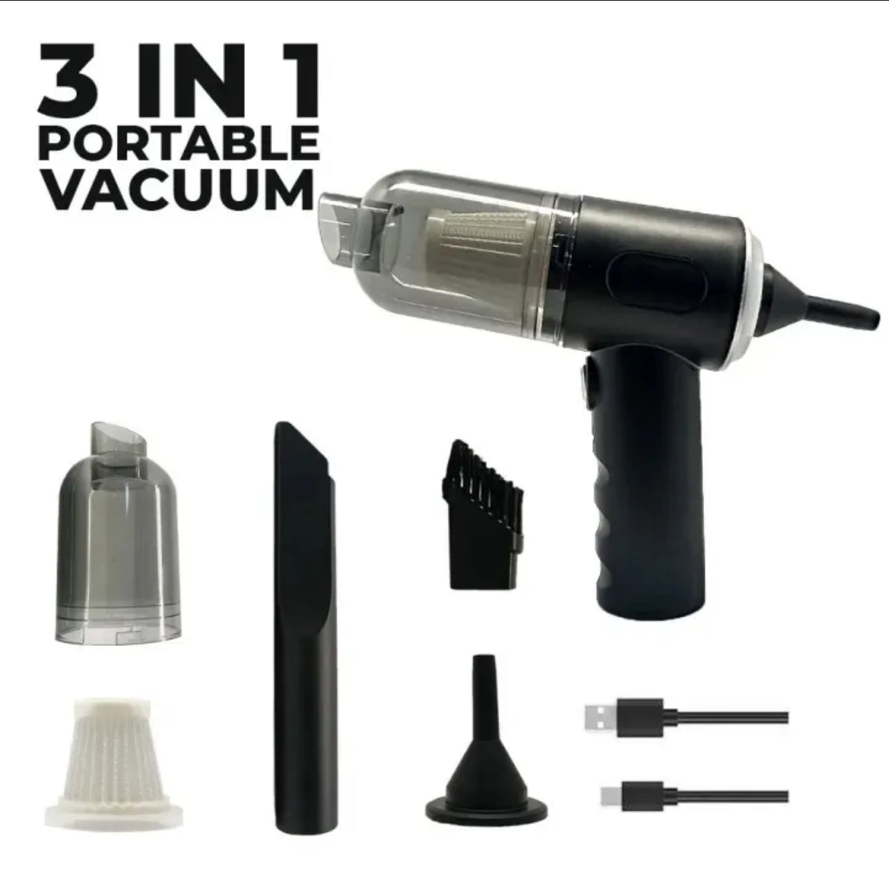 3 in 1 Portable Vacuum