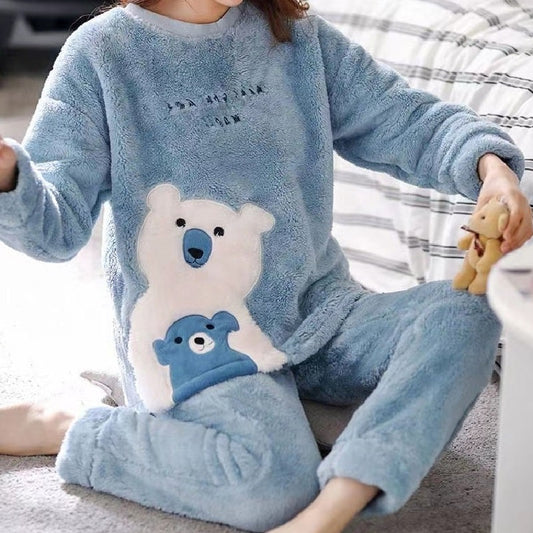 Fleece Comfy Nightwear | Blue