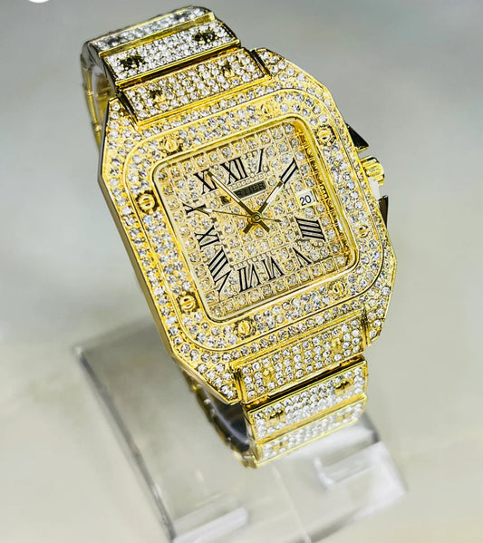 The Golden Iced Out Watch