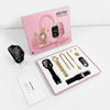 A58 Plus 8-in-1 Smart Watch & Jewelry Combo Set – Stylish Gift Box for Women