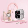 A58 Plus 8-in-1 Smart Watch & Jewelry Combo Set – Stylish Gift Box for Women