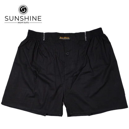 Cotton Boxer Shorts Black