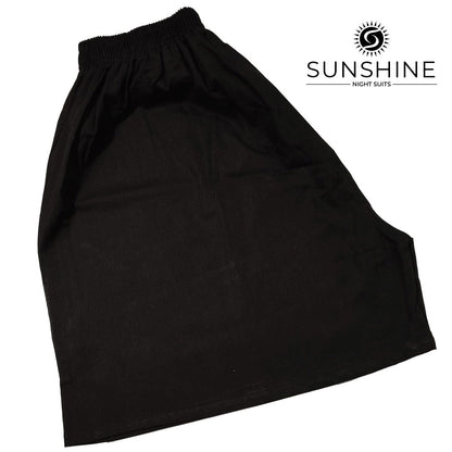 Cotton Boxer Shorts Black