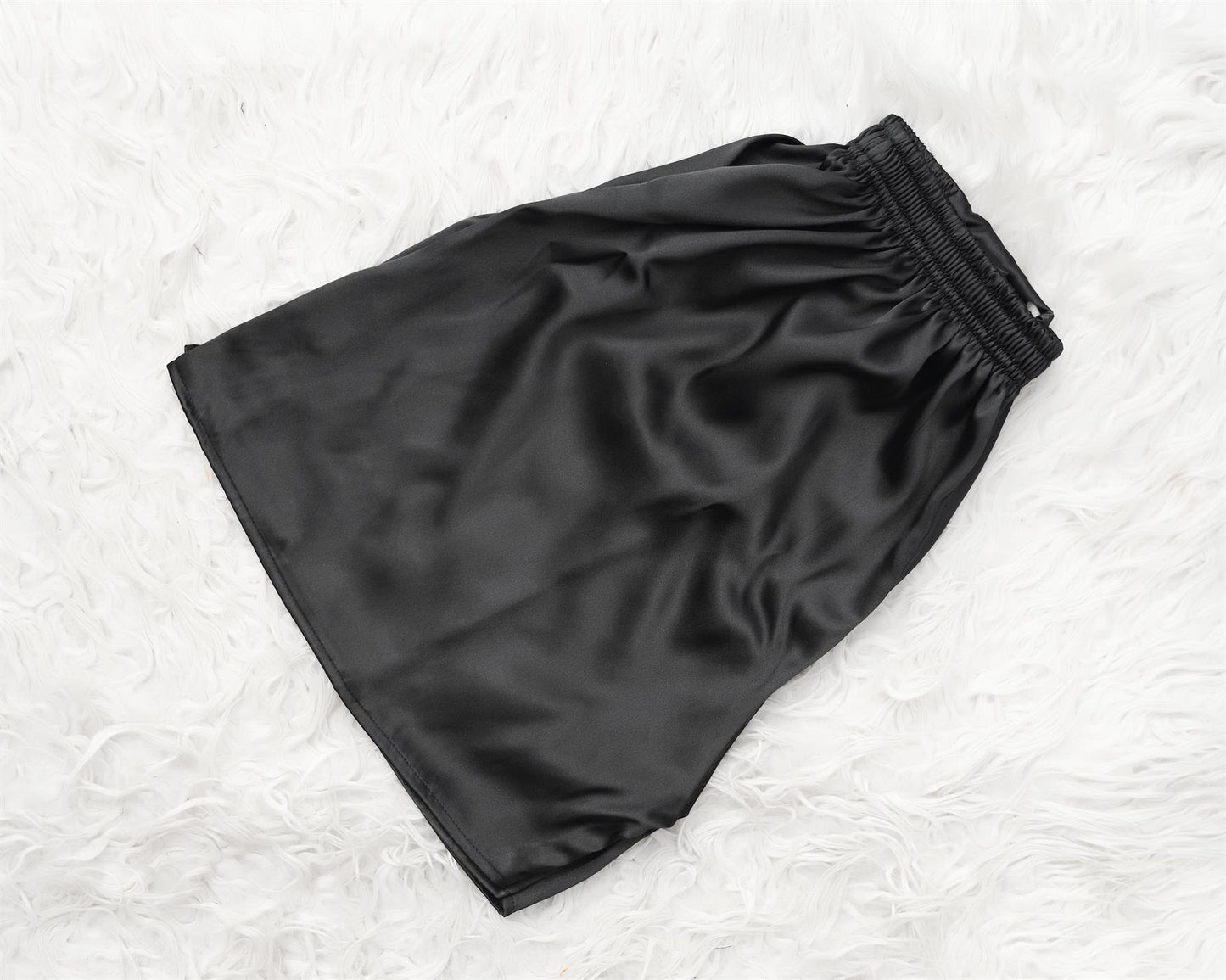 Silk Boxer Shorts Black