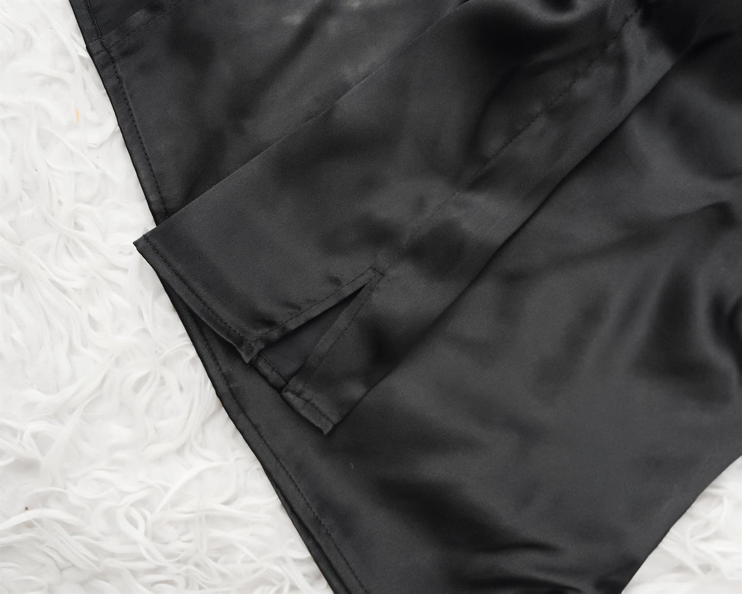 Silk Boxer Shorts Black