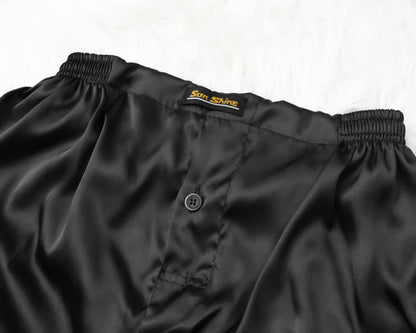 Silk Boxer Shorts Black