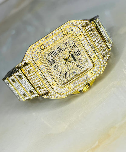 The Golden Iced Out Watch