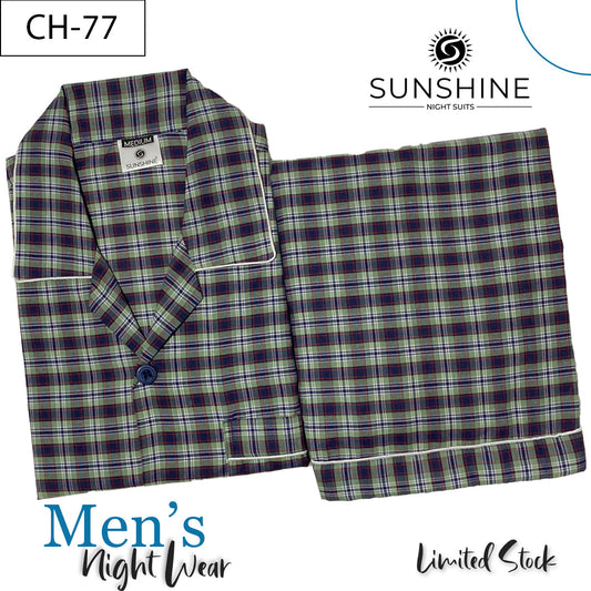 Green Check Night Suit – CH-077