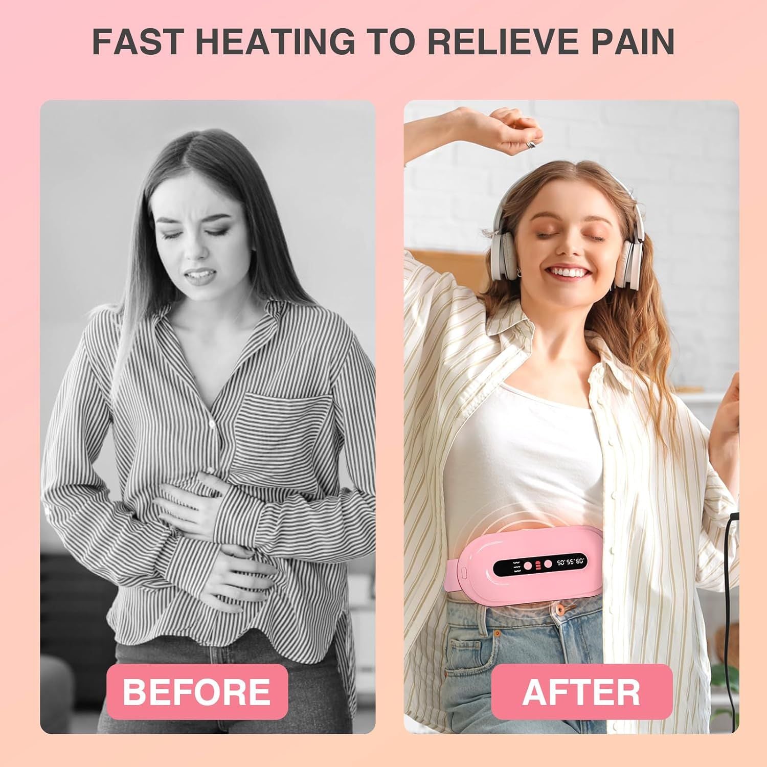 Smart Menstrual Heating Pad – Wireless Cramp Relief Belt