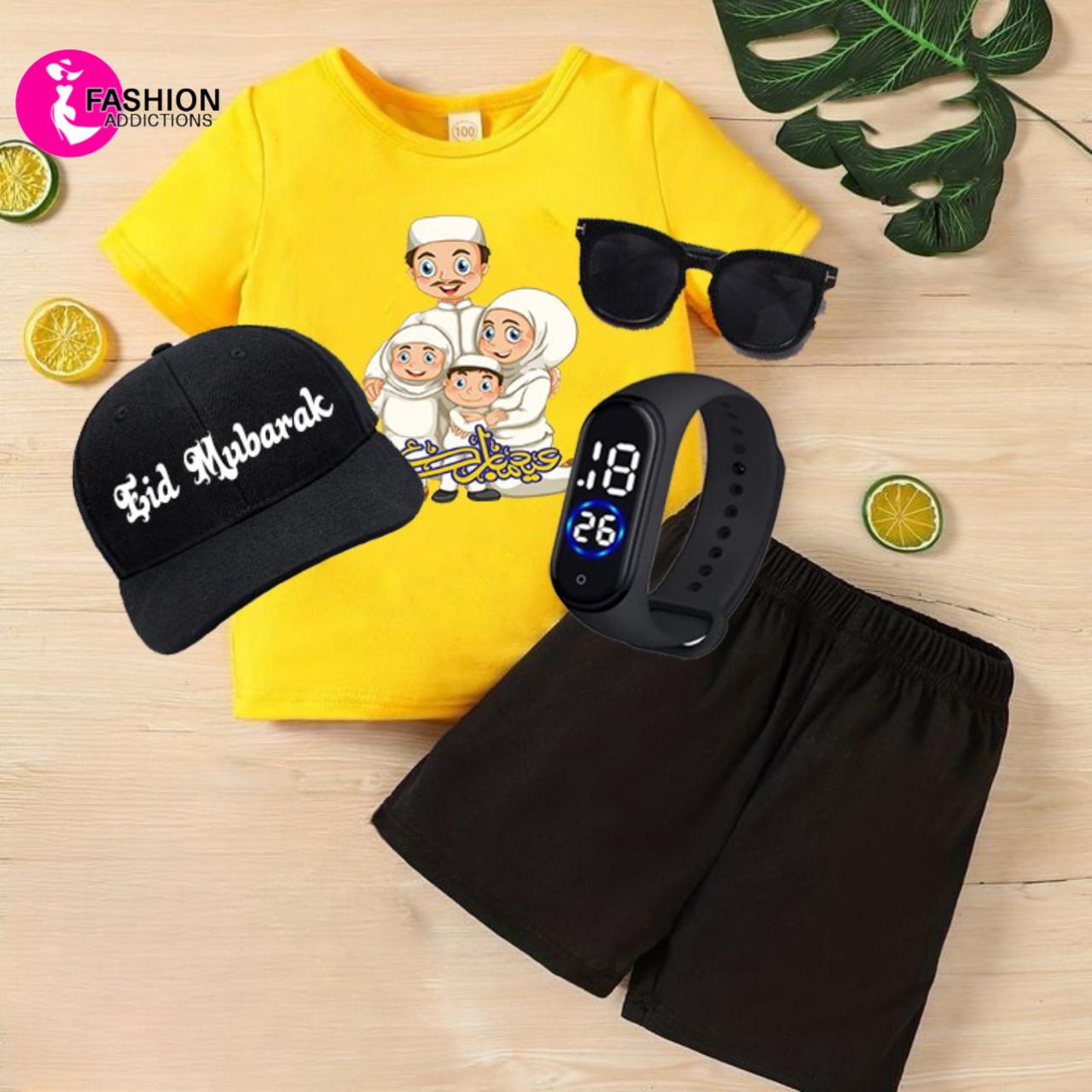 Shirt Short Glasses Watch & Cap/ Family