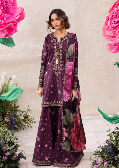 IZNIK LUXURY PRINTED EMBROIDERED LAWN - 3 PC UNSTITCHED