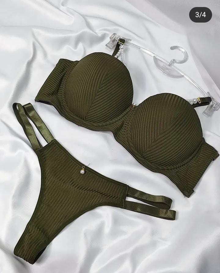 Premium Beaded Bra & Panty Set