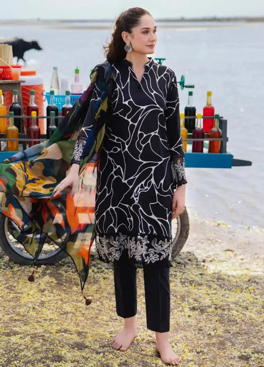 Maria B Black Printed Lawn Collection