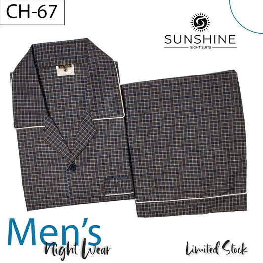 Bluish Check Nightsuit