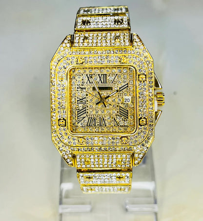 The Golden Iced Out Watch