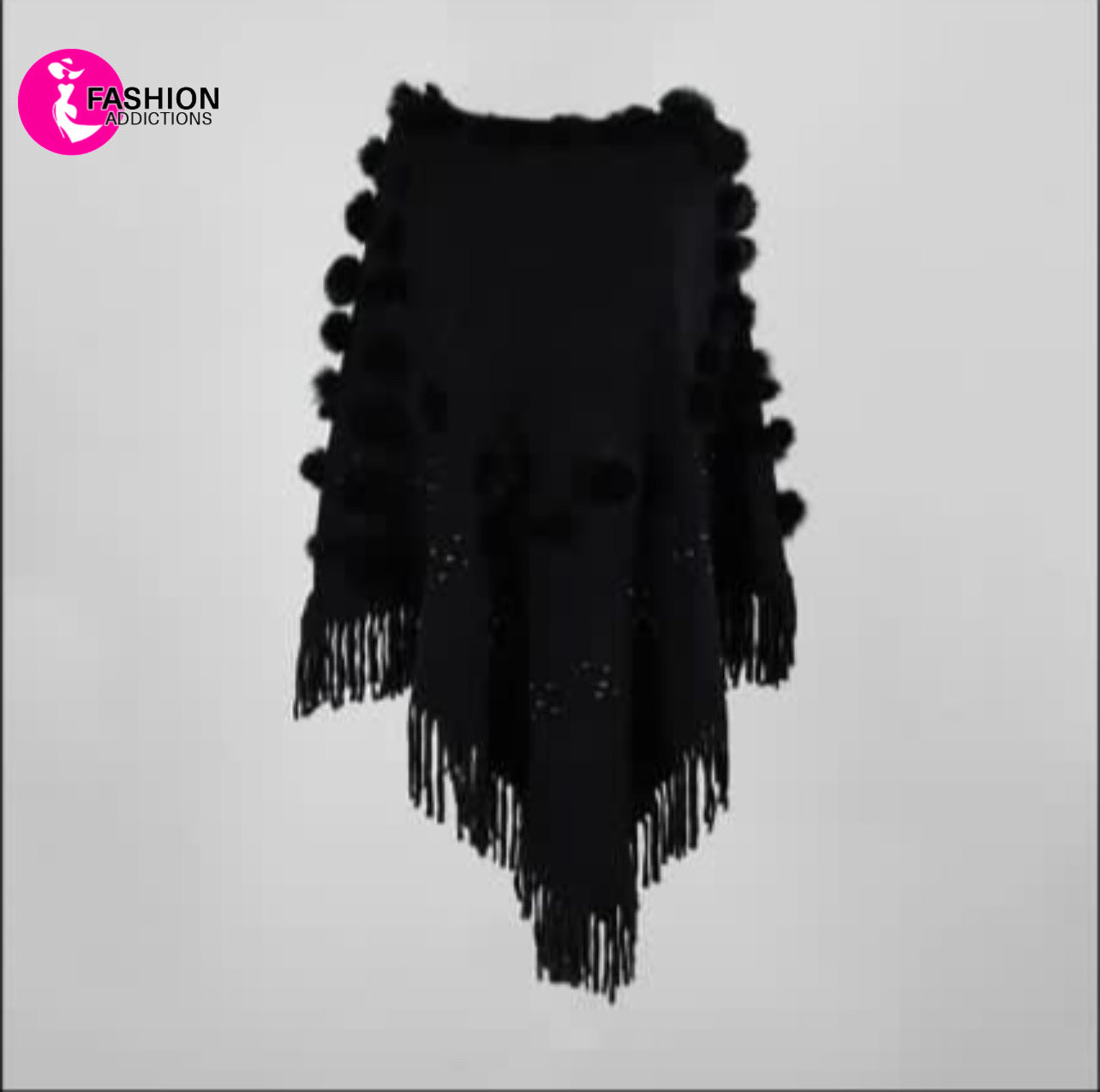 Fleece Poncho | Black