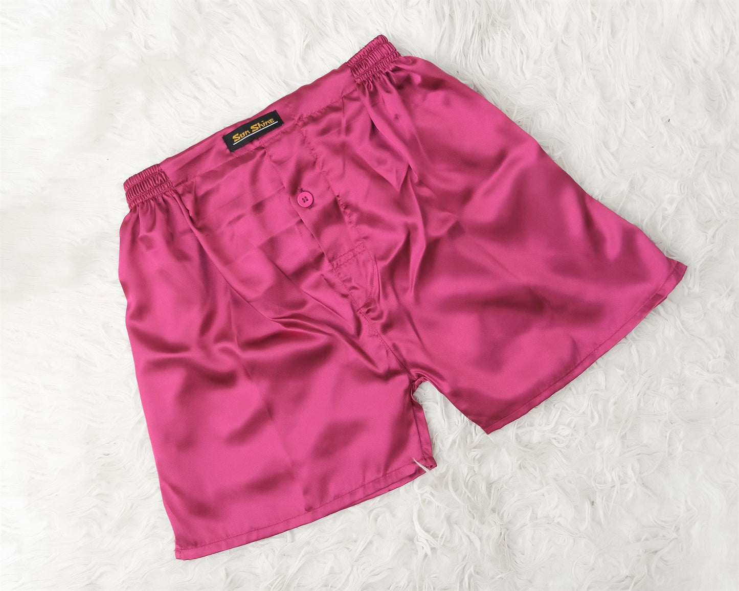 Silk Boxer Shorts Magenta