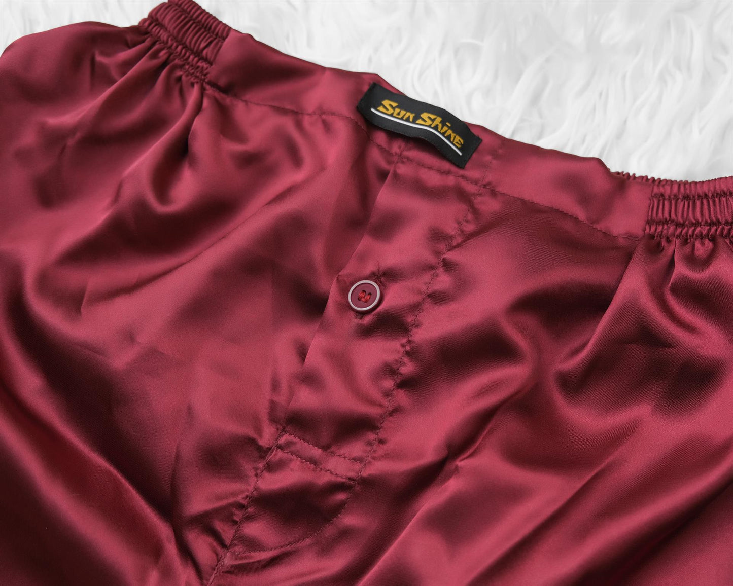 Silk Boxer Shorts Maroon