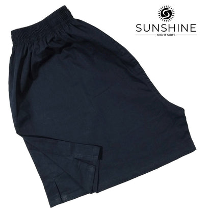 Cotton Boxer Shorts Navy Blue