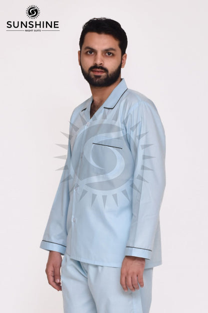 Gents Plain Nightwear | Powder Blue