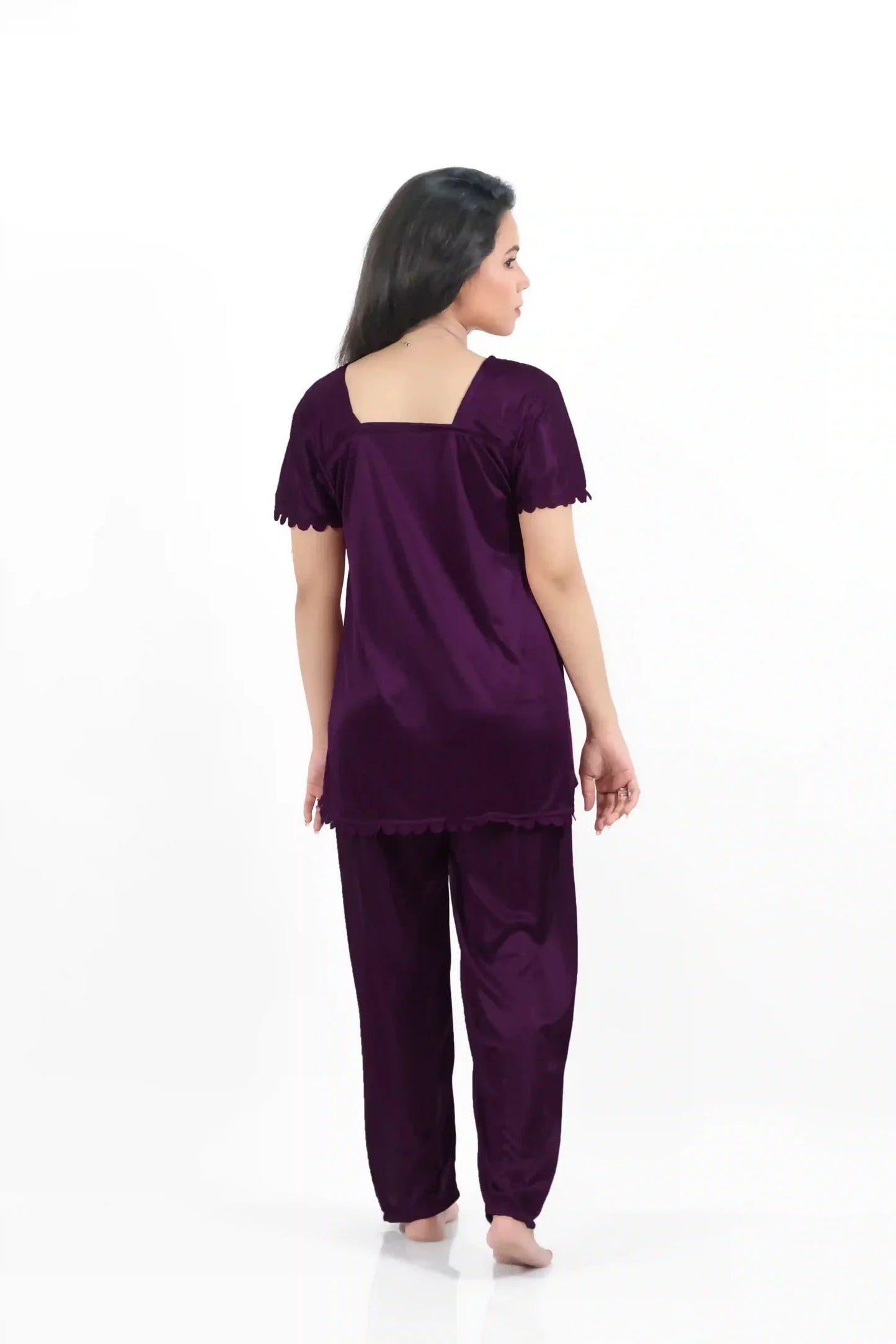 Purple Silk Jersey Pajama 2500-H