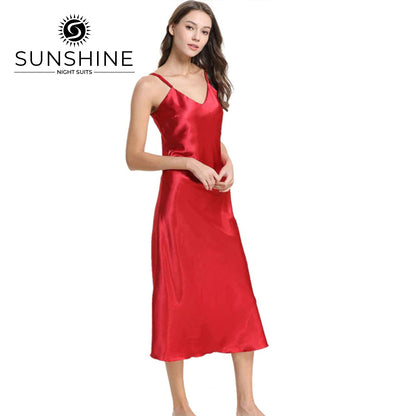 Silk Camisole for Women Red