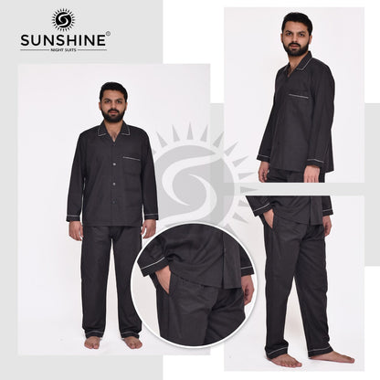 Gents Plain Nightwear | Shadow grey