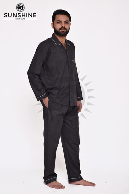 Gents Plain Nightwear | Shadow grey