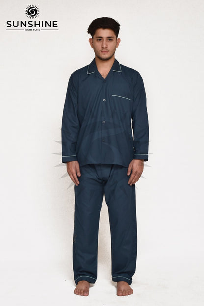 Gents Plain Nightwear Teal