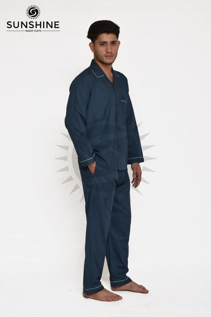 Gents Plain Nightwear Teal