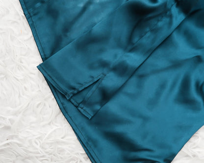 Silk Boxer Shorts Teal